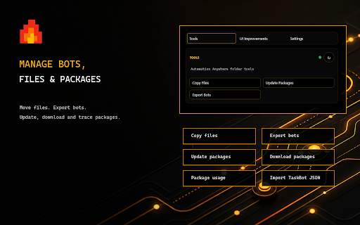 Better AA Developer Experience :: Better AA Developer Experience for Automation Anywhere.