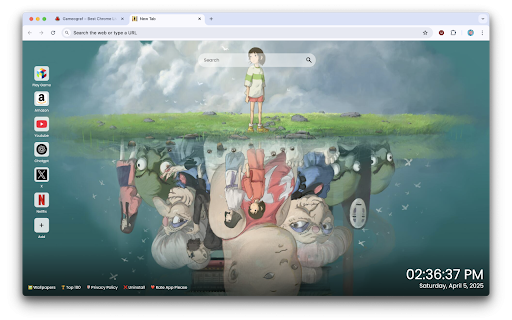Spirited Away Wallpaper :: Transform your new tab with Spirited Away Wallpaper – a mystical journey through Studio Ghibli’s most iconic fantasy world