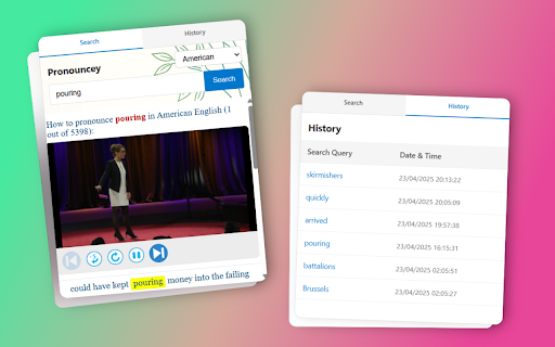 Pronouncey: Real-World English Pronunciation from Native Speakers :: Hear how words are pronounced in real life conversations through video examples.
