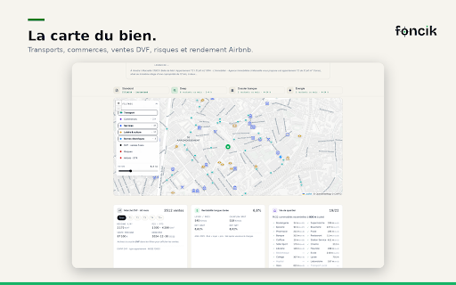 Foncik — Notation immobilier :: Notez les annonces immobilières : prix vs marché, DPE, risques, rentabilité, quartier. Sur 6 portails français, sans compte.