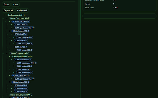 Angulariad — Angular DevTools Inspector :: Inspect Angular component hierarchy, view data flow and prop diffs.