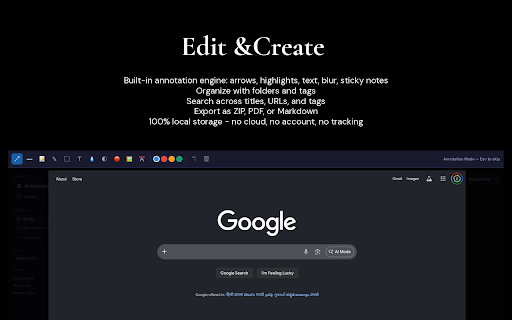 Screenshot Bookmark :: Capture, annotate, organise, and revisit web page screenshots.