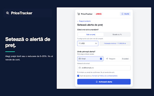 PriceTracker :: Vezi istoricul prețurilor și compară ofertele magazinelor online din România, direct pe pagina produsului.