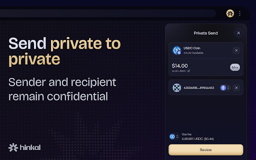 Hinkal Wallet :: Invisible Wallet