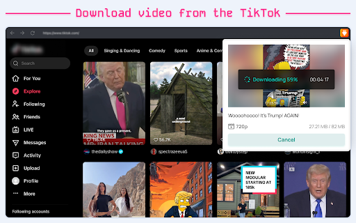 Video Downloader :: Download videos from websites, social media, reels, and embedded players, save online videos, and record live streams in Chrome
