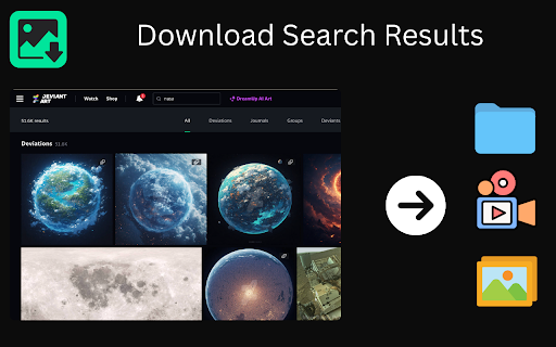 DeviantArt Images Downloader :: Bulk download DeviantArt images & videos instantly. 100% local processing, no tracking, no data sent.