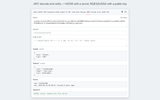 Hasher :: Developer's toolbox. Calculates MD5, SHA-1, SHA-2, IP/Subnet, URL decode, Base64 and more