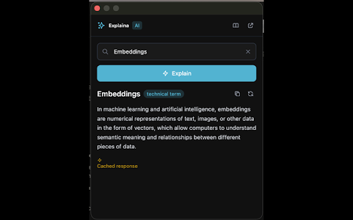 Explaina - Explain with AI :: Explain selected text using AI with page context.