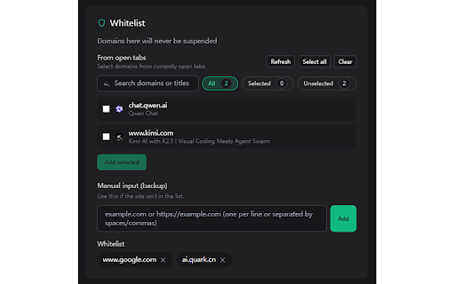 ZenTab - Memory Saver :: The most beautiful, transparent, and delightful tab suspender for Chrome. Zero config, zero tracking, visual memory savings.