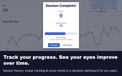 ClearSight — Vision Training & Eye Exercises :: Gabor patch vision training & eye exercises for screen fatigue, eye strain & convergence. 20-20-20 reminders. Free to start.