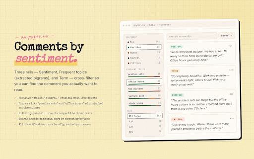 pencil.nu :: Sharpens Paper.nu and CAESAR with inline CTECs, seat counts, and faster term navigation.