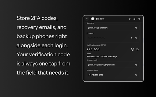 Bramble :: Local-first, encrypted password manager. No cloud database.