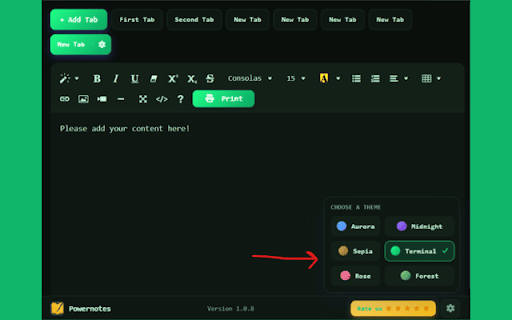Power Notes: Add Sticky notes to your browser :: Easily take notes, organize tabs, and keep everything saved locally in your browser.