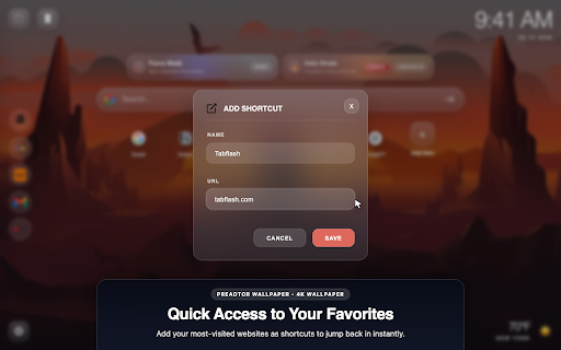 Free - Predator Badlands Chrome theme :: Transform your browser with the Predator Badlands Chrome theme featuring stunning HD backgrounds and custom new tab designs.