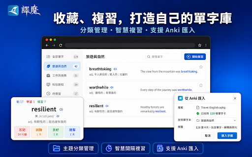 譯魔 WizSubs — 沉浸AI 雙語字幕 | 網頁翻譯 | 單字卡學習 :: YouTube、Netflix 雙語字幕,網頁與 PDF 翻譯、網頁 AI 重點摘要,搭配單字卡與文法分析學習。