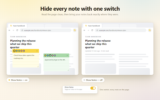 Quick Notes — Sticky Notes on Pages :: Create, move, and persist sticky notes on any webpage. Notes are saved per URL and reappear automatically.