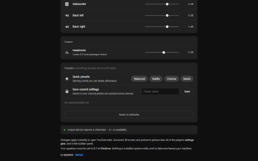 IzzI 5.1 YouTube Enhancements :: Real 5.1 surround for YouTube, plus extra volume, fill-screen crop and one-click picture-in-picture.