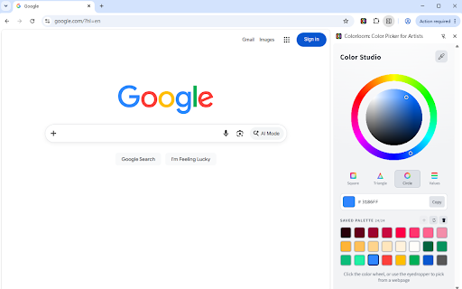 Colorloom: Color Picker for Artists :: A color picker for artists to sample colors from images and webpages, study color relationships, and build palettes.