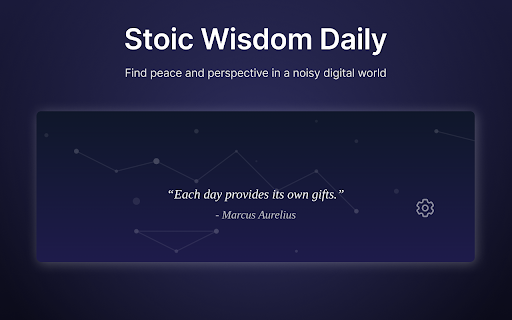Stoic Focus - Memento Mori New Tab :: Visualize your year, set a daily focus, and build stoic habits.
