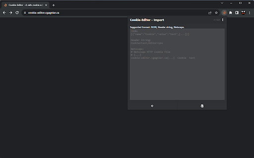 Cookie Manager: View, Edit, Import & Export :: Full cookie management — view, edit, import and export cookies for any site.
