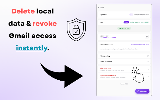 Gmail Cleaner & Mass Unsubscribe Tool - SweepBox :: Clean Gmail inbox in minutes. Mass unsubscribe newsletters, bulk delete spam & promo emails. Fast Gmail cleaner, privacy-first.