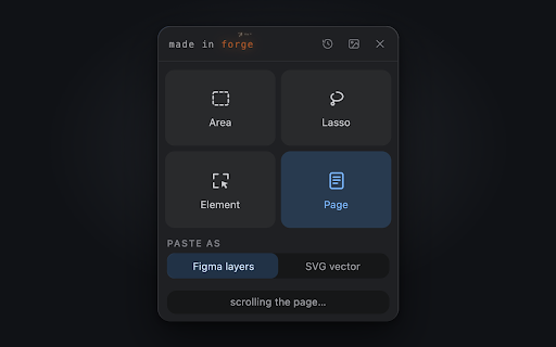 Free Web to Figma — page, area or lasso :: Copy any part of a live web page into Figma as editable layers. Works on Figma Free, no login. Area, lasso, element or page.