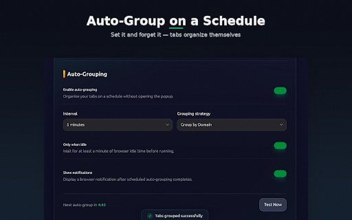 Tab Grouper :: Group tabs by domain, protect manual groups, and keep your browser tidy.