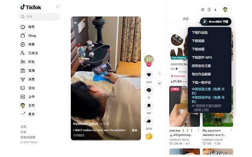 BrandBAI 采集大师 :: 多平台公开内容与商品资料采集工具:适配抖音、TikTok、小红书、天猫/淘宝及微博,仅整理当前账号可访问的公开内容。
