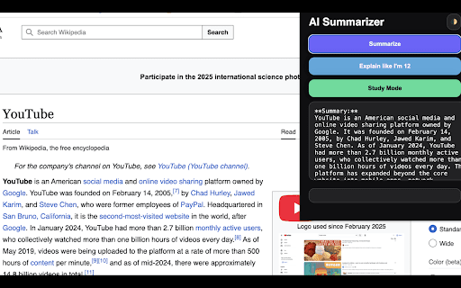 AI Summaries – Explanations & Study Quizzes :: Turn any article into a complete study guide. Get AI summaries, key points, explanations, and interactive quizzes — instantly