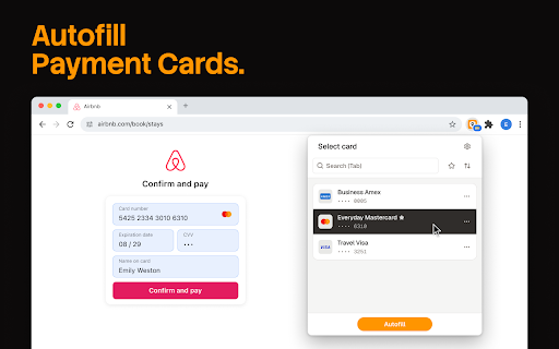 Password Manager: Safe :: This extension autofills logins, passwords, and credit cards from Safe application.