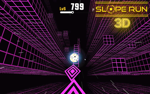 Slope Run 3D :: Fast-paced 3D slope racing game. Guide your ball, dodge obstacles, and test your reflexes in this addictive unblocked runner!