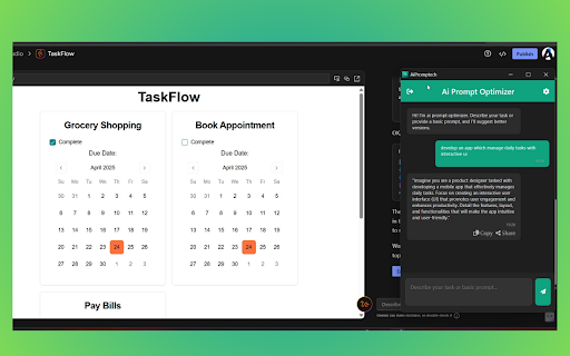 AiPromptech - Ai Prompt Optimizer :: Generate and optimize ai text, video and image prompts & get better results from ChatGPT, Midjourney and More