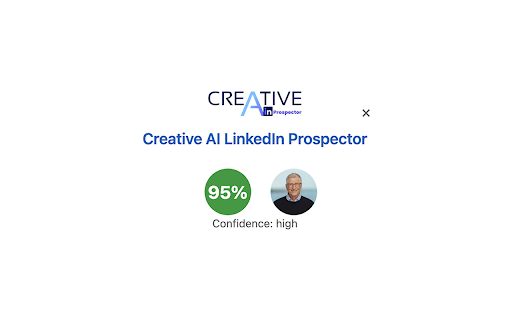 Creative AI LinkedIn Prospector :: Creative AI LinkedIn Prospector est une extension innovante qui utilise l'IA pour analyser les profils LinkedIn de vos prospects.