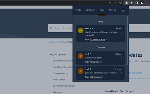 SalesReach :: The SalesReach Chrome Extension integrates seamlessly with your SalesReach account to enable you to quickly record videos…