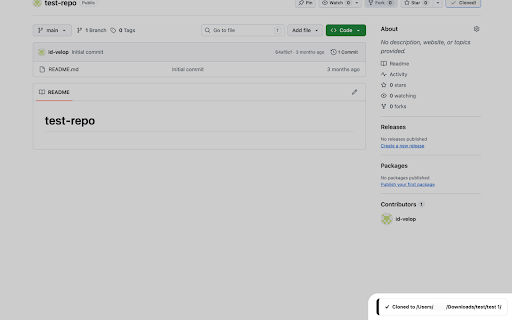 Quick Clone :: One-click git clone on GitHub, GitLab, and more. No terminal needed.