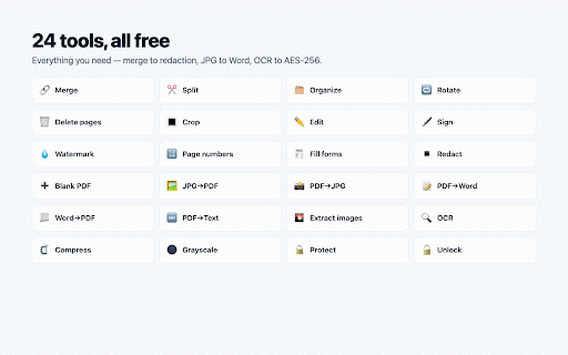 Haven PDF — Free PDF Editor & Tools (No Upload) :: Merge, split, edit, sign, OCR & convert PDFs — 100% in your browser. Right-click any PDF to open it. Files never leave your device.