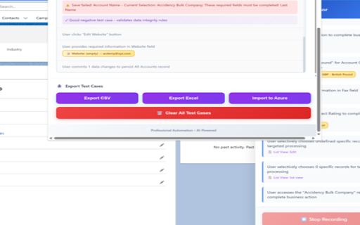 AI TestGenie - Salesforce :: Professional AI-powered test recorder