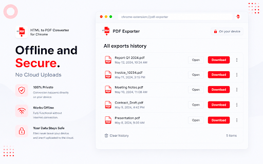 HTML to PDF Converter: Upload & Paste Code :: Upload HTML or paste code to PDF. Convert webpages in Full or Clean mode - local, no watermark. Flip HTML to PDF & webpage saver.