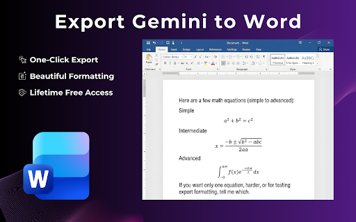 Gemini Exporter - Save Gemini to Word, PDF, Google Docs, Notion, and More :: A powerful Gemini exporter that saves your chats to PDF, Word, Google Docs & Notion in one click.