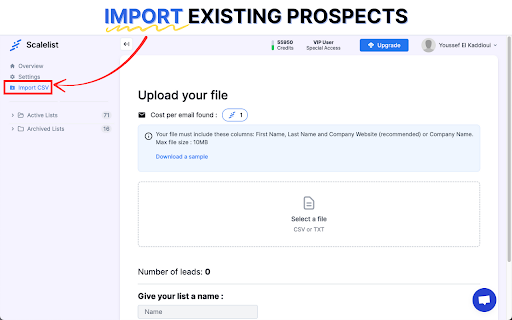 Scalelist :: Create better prospect lists faster, find verified emails & phones, and export clean data for your CRM or outreach tools.