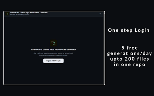 Ailinestudio Github Repo Architecture Generator :: Scan a public GitHub repo tree and render an architecture diagram via your GCP backend.