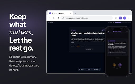 Namag :: Save and organize your web content
