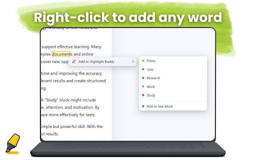 Highlight Buddy - Highlighter & Notes :: Highlight text on any website, add notes with comments, and manage everything in one dashboard.