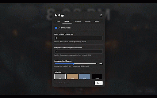 Lofi New Tab (YouTube Background + Clock) :: Calm lofi new tab with streaming background, clock, weather, and Pomodoro focus tools.