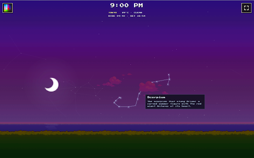 BitDay :: Make BitDay your new tab — a living pixel scene that changes with the time of day. Works offline.