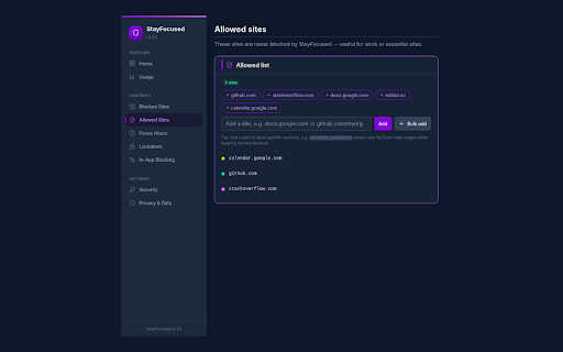 StayFocused :: Block distractions, track usage, and stay productive with time limits and lockdown.