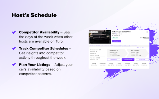 CarPulse – Turo Car Analysis Tool :: Analyze any car on Turo. See earnings, demand, market value, depreciation & more — directly inside the Turo website.