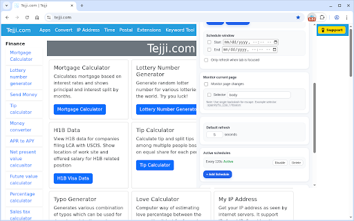 Refresh Monkey :: Advanced tab refresh scheduling and page change monitoring