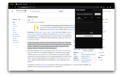 Brain Extension :: AI-powered Second Brain and Autonomous Web Pilot